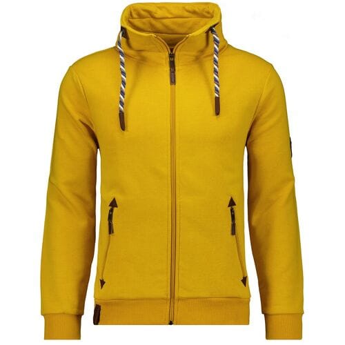 Ragman Vest High Neck Drawstring Sweat Cardigan Zip Maisgeel / male