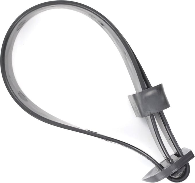 600 mm Boomband met gesp - 2 stuks - Wit