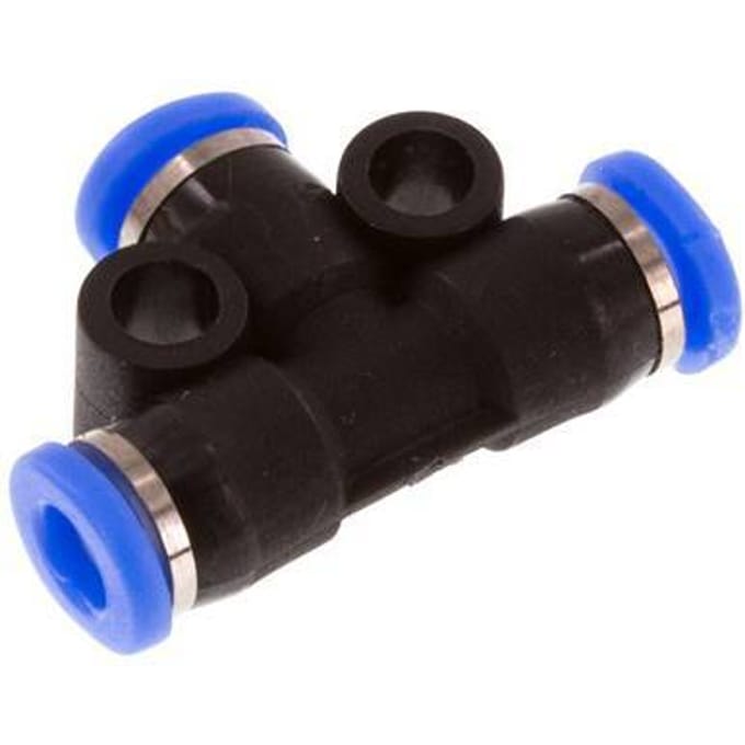 3mm T-koppeling PBT Insteekfitting Compact Ontwerp NBR [2 Stuks]