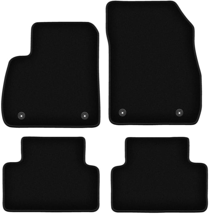 BASIC zwarte veloursmatten voor: Opel Zafira C minivan (2012-2018)