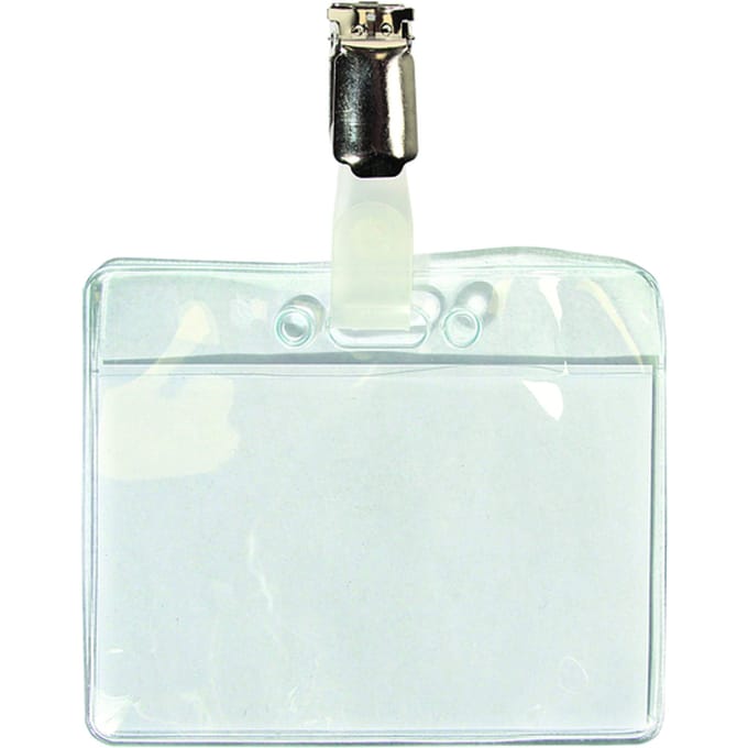Badge Quantore met clip 60x90mm