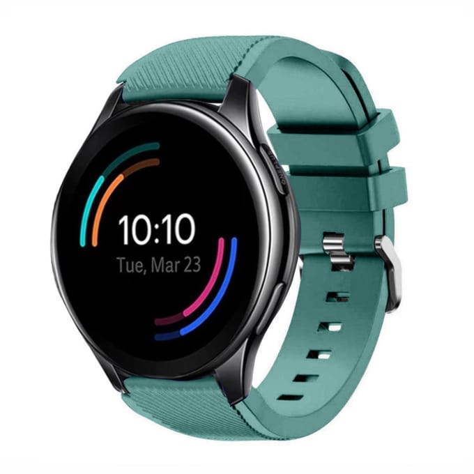 OnePlus Watch siliconen band (dennengroen)