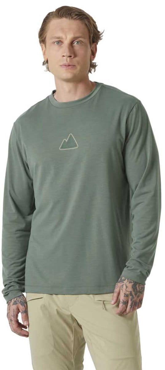 Helly Hansen Skog Graphic Tee T-shirt Met Lange Mouwen Grijs S Man