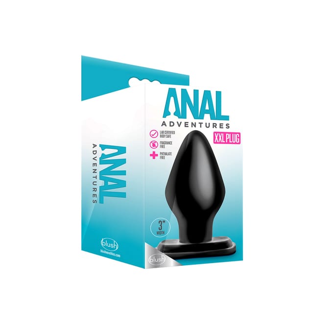 Anal Adventures - XXL Anaal Plug - Zwart