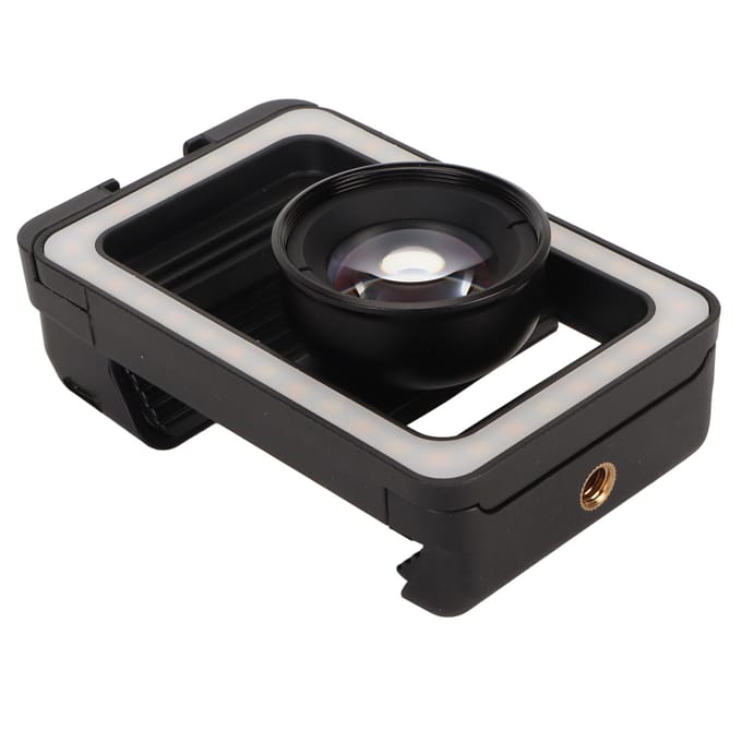 100mm Telefoon Macro Lens Universele Clip 4K HD Draagbare Telefoon Camera Macro Lens met LED Invullicht black