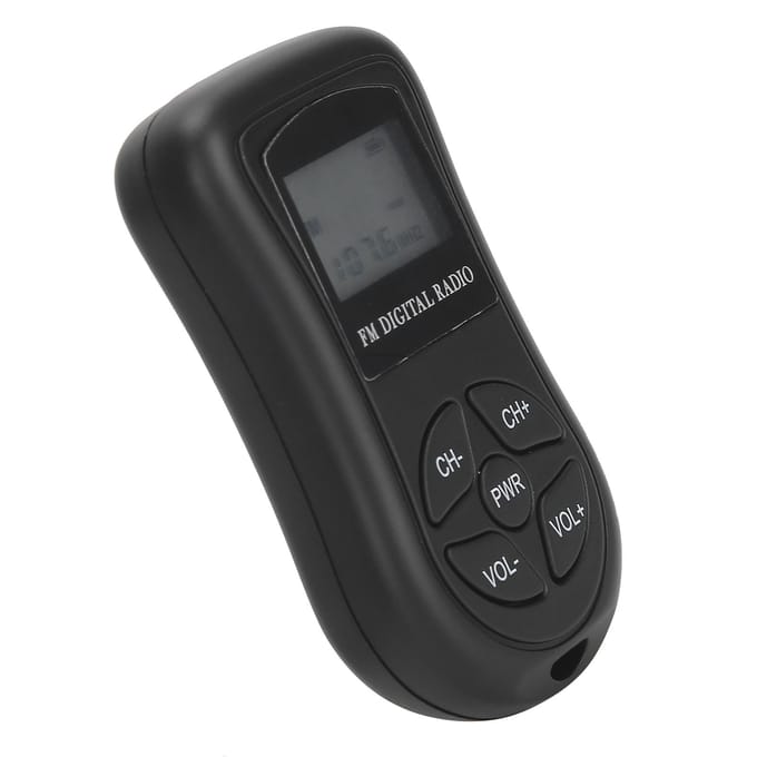 KDKA-600 Professionele Radio Mini Draagbare FM Stereo Ontvanger LCD-Display met Oortelefoon