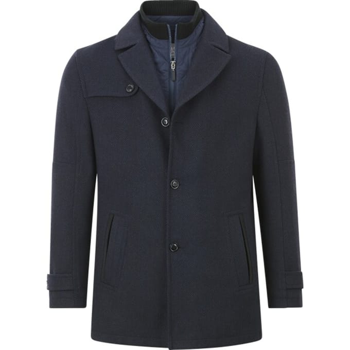 Jan Vanderstorm herren Jack - 60 - donkerblauw - Plus Size
