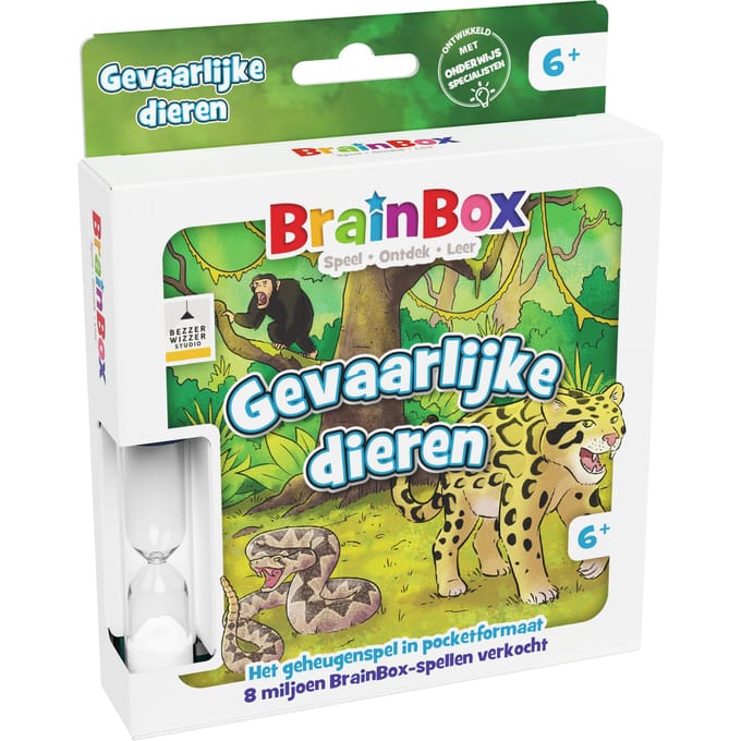 Brainbox Pocket Gevaarlijke Dieren - Nederlands Kaartspel