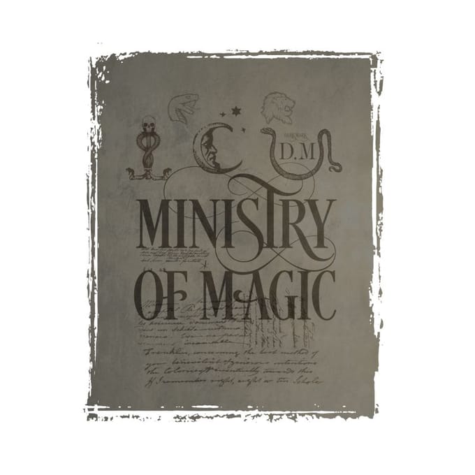 Harry Potter Ministry Of Magic t-shirt - Wit - S