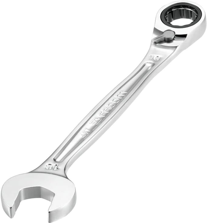 Combinatie Ratelsleutel - Ring Steeksleutel - Vastzetten Bouten - Antislip Grip - 24mm - Meerkleurig