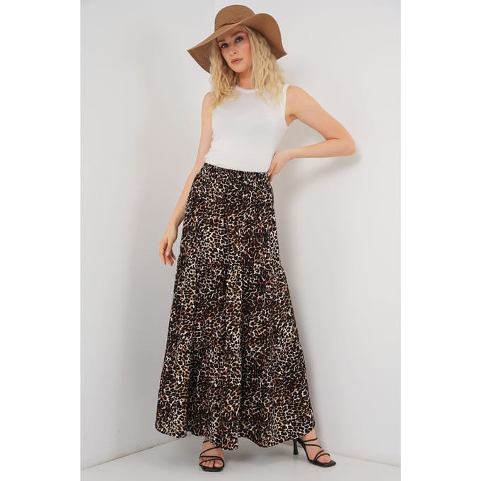 Maxi Patroon Casual Fit Rok