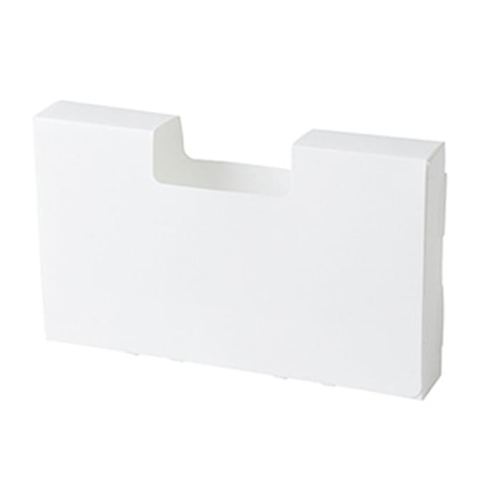 Vershoudfolie Opbergdoos Multifunctionele Keukendispenser PP Plastic Organizer voor Vuilniszak Small white