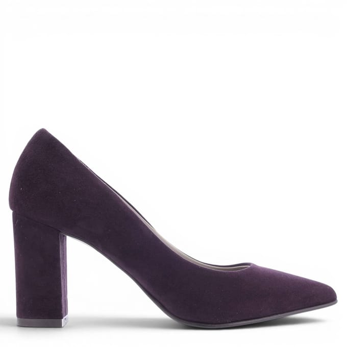 Noë Shoes Nirma Pump Burgundy Suede