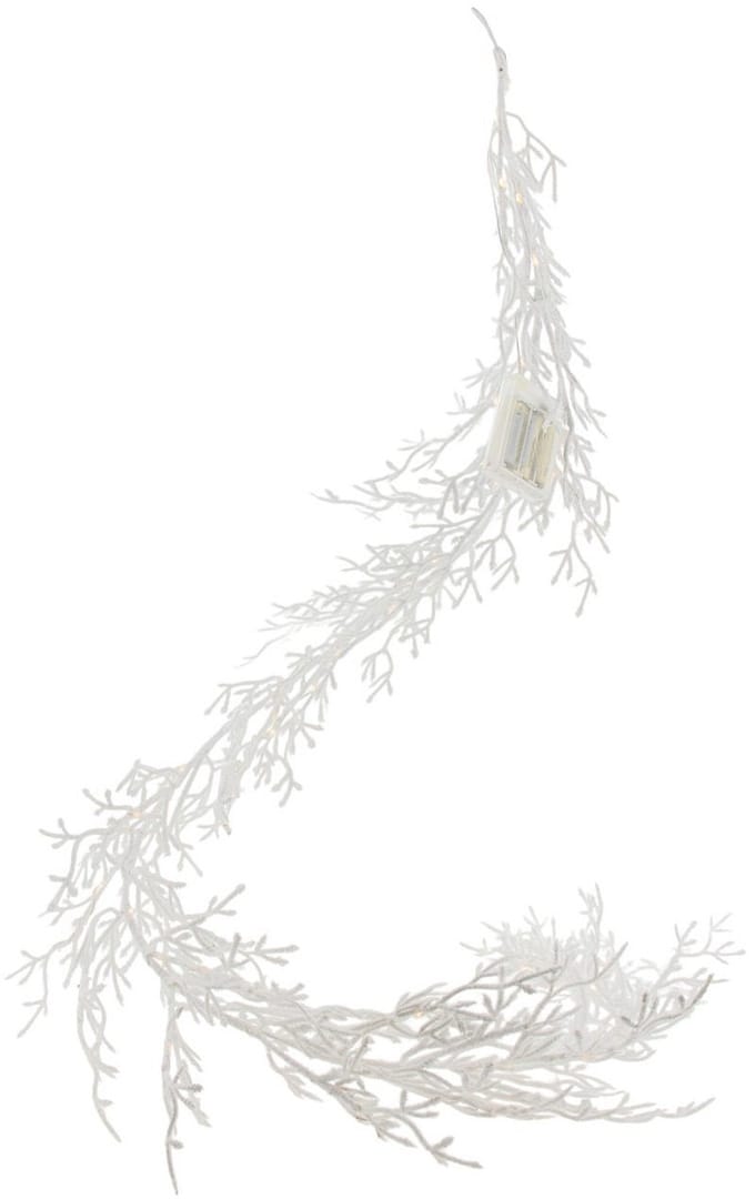 Home Society - Garland Snow - Wit met LED verlichting