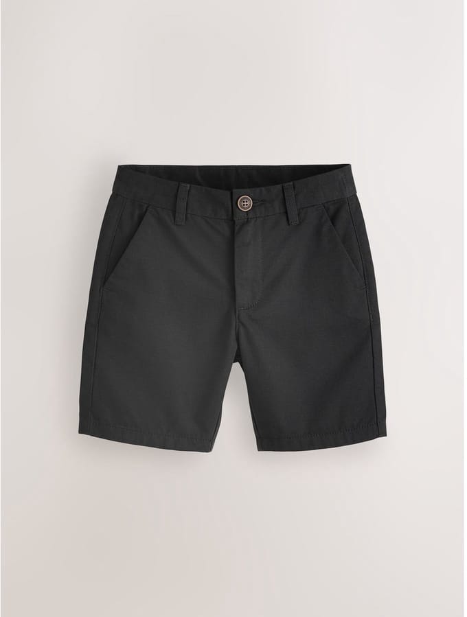 Next - Jongens - Chinoshort met standaard pasvorm - Zwart