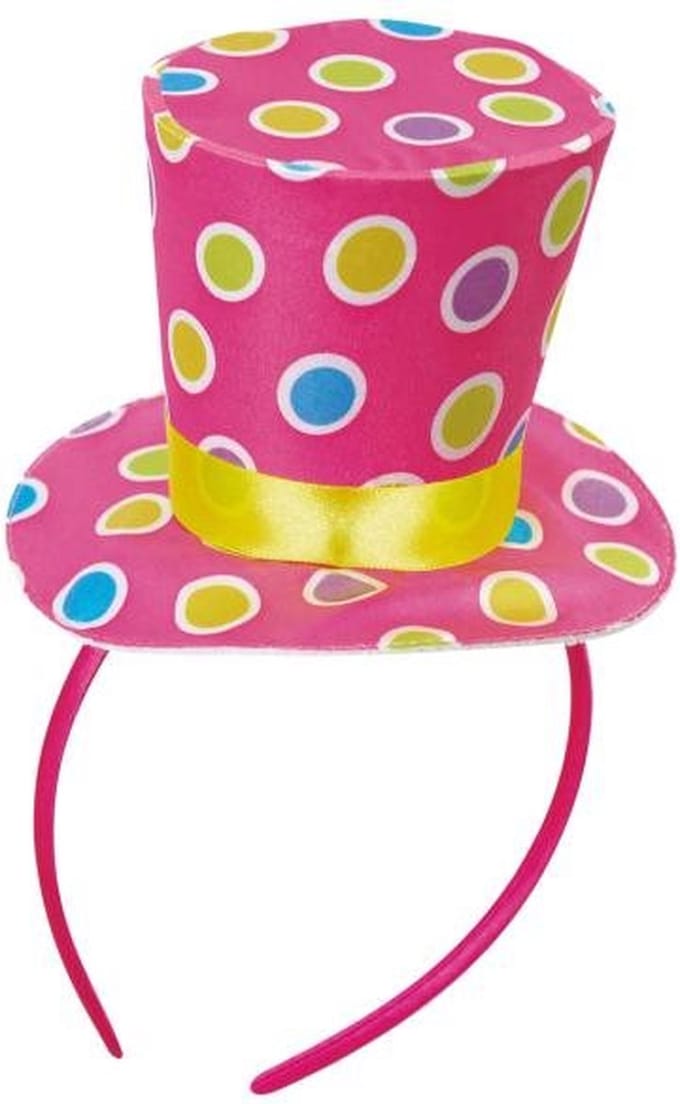 Minihoed Clown roze