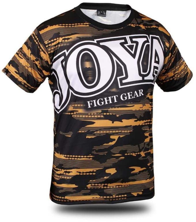 Joya Camo V2 Sportshirt - Polyester - Zwart/Goud