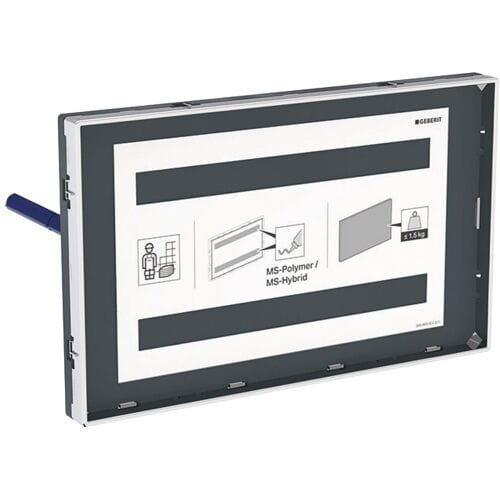 Geberit cover plate Sigma, flush, with visible frame 115.697.00.1