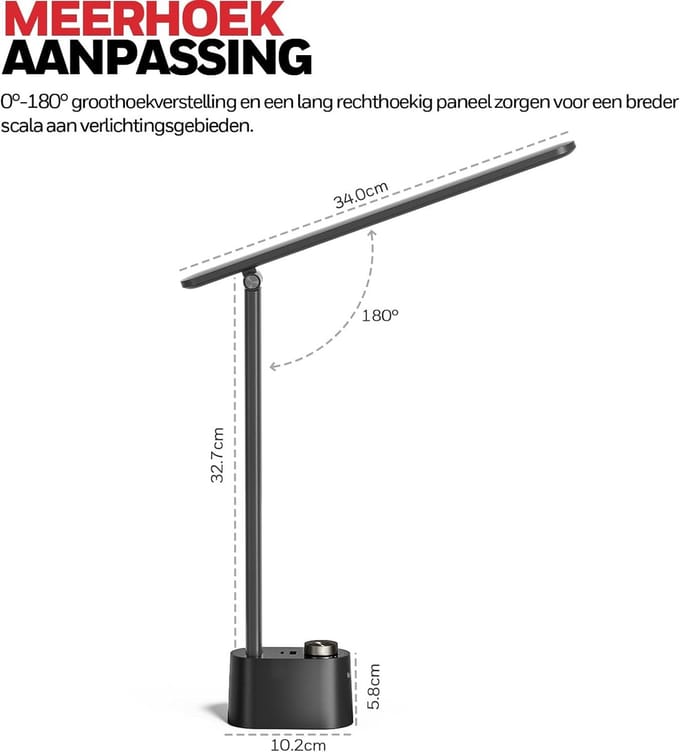 Desk Lamp - Desk Accessories - Desk Lighting - Space Saving - Desk Lamp -Bureaulamp