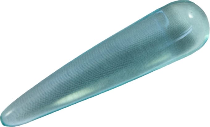 Massage Griffel - Blauwe Obsidiaan - Helder - Kristal / Edelsteen - ca. 8cm
