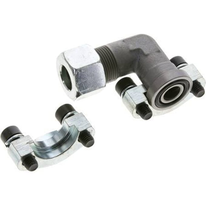 1/2'' SAE L-Flens 3000 psi Staal met 16S (M24x1.5) ISO 6162-1