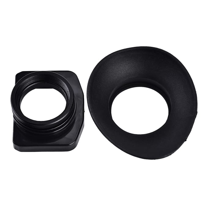 Plastic Camera Lens Oculair Oogschelp Zwart Accessoire voor Canon EOS 5DIII 1DX 7D black
