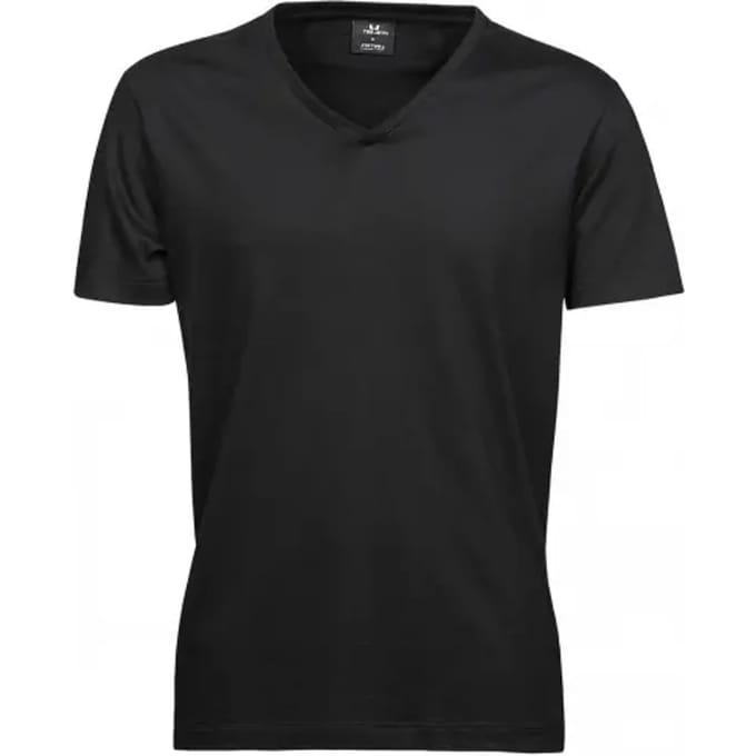 Tee Jays - Fashion Sof T-shirt V-hals - Black maat 3XL