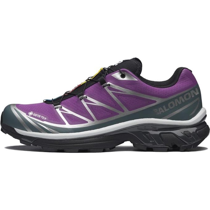 SALOMON XT 6 Chaussures de Trail Running Unisexe Violet Argent 36 gray