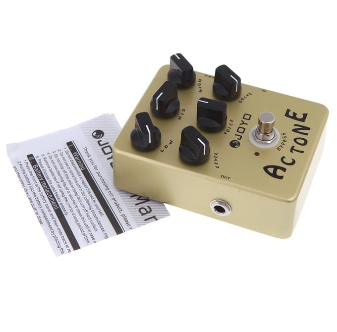 JOYO JF-13 AC Tone Vox Amp Simulator Gitaar Effectpedaal True Bypass white