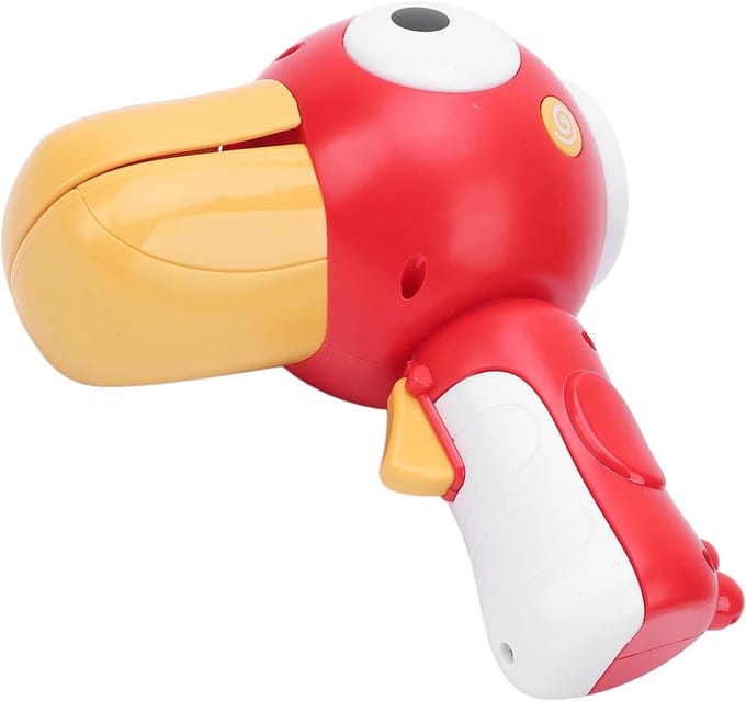 Kinder Stemvervormer - Speelgoed Megafon - Grappige Geluiden Maken - Vogel Design - 17 x 14 x 10 cm - Rood
