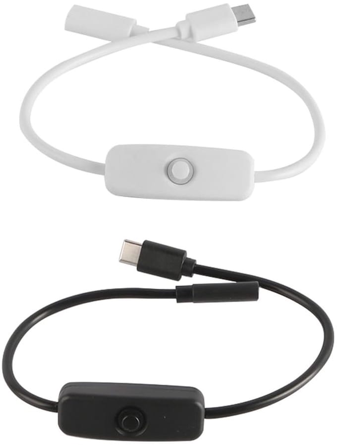Allecto - Type-C verlengkabel - Usb schakelaar - 30 cm - vrouwelijke