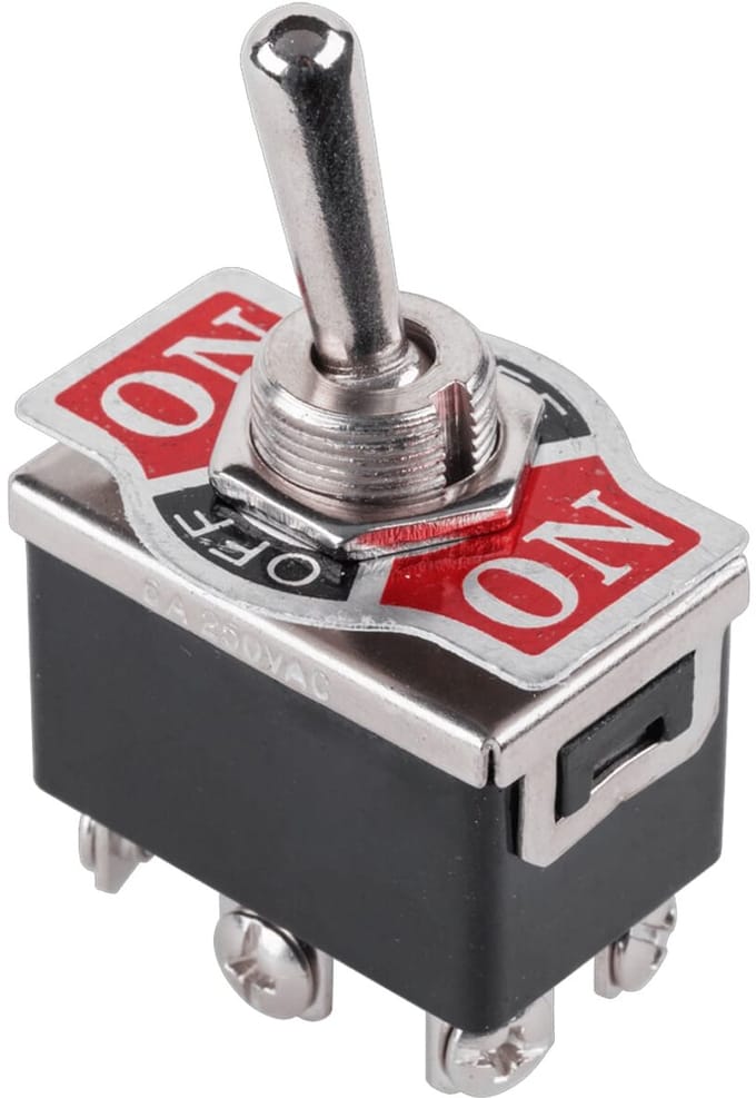 ProRide Tuimelschakelaar ON-OFF-ON - 10A 125V - 6A 250V - 6-Polig - KN3(C)-203
