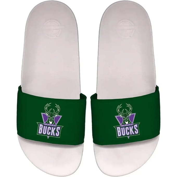 Milwaukee Bucks slippers Two Tone