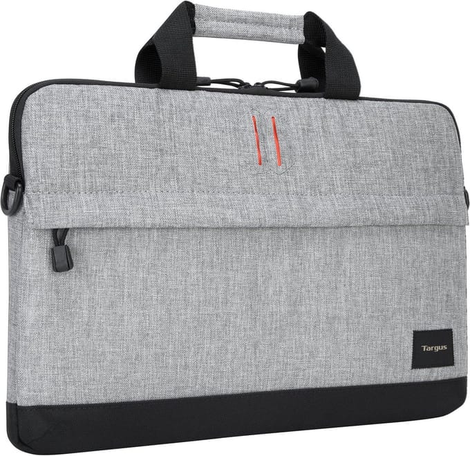 Laptoptas 14 inch met schouderband Zwart Grijs