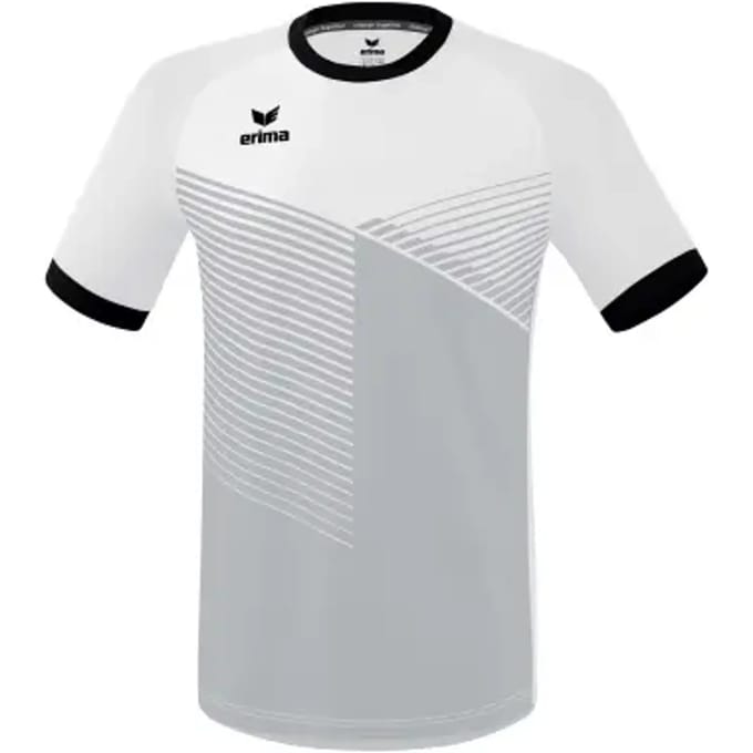 Erima Mantua Shirt Korte Mouw Heren - Zwart / Wit | Maat: M