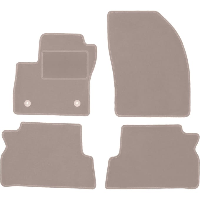 Beige veloursmatten voor: Ford Grand C-MAX minivan (2011-2015)