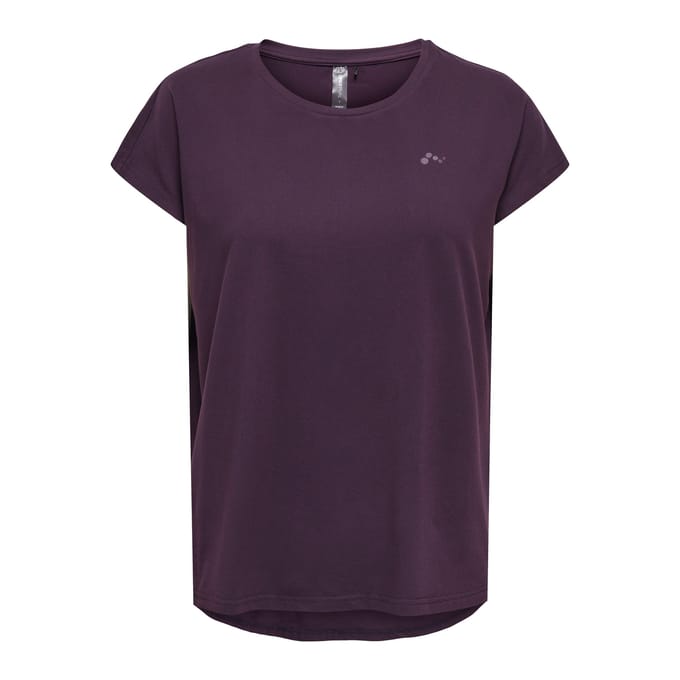 ONLY PLAY AUBREE LIFE ON SS BAT LOOSE TEE NOOS Plum Perfect 15137012 plum per