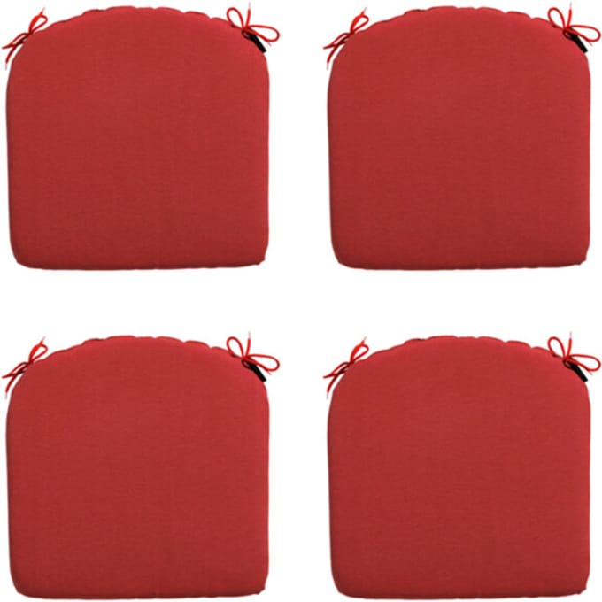 Madison - Zitkussen Panama brick red - Ca. 46x48 cm - Set van 4