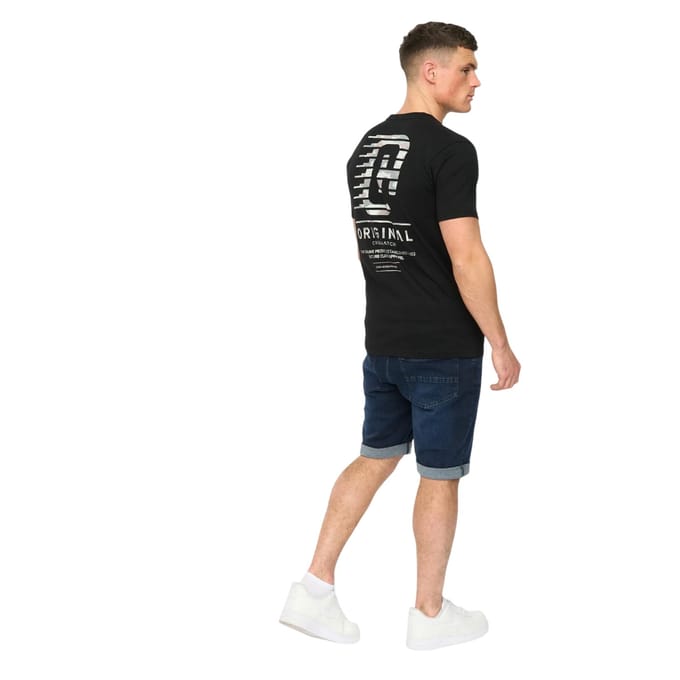 Crosshatch Heren Winchamp T-Shirt (Zwart)