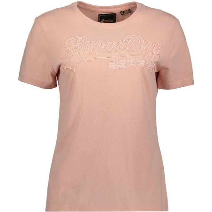 Superdry - Maat L Vintage Logo EMB Outline Dames T-shirt