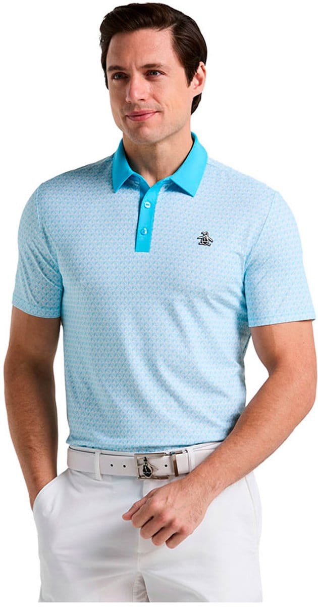 Original Penguin Pete´s Tee Time Korte Mouw Poloshirt Blauw S Man