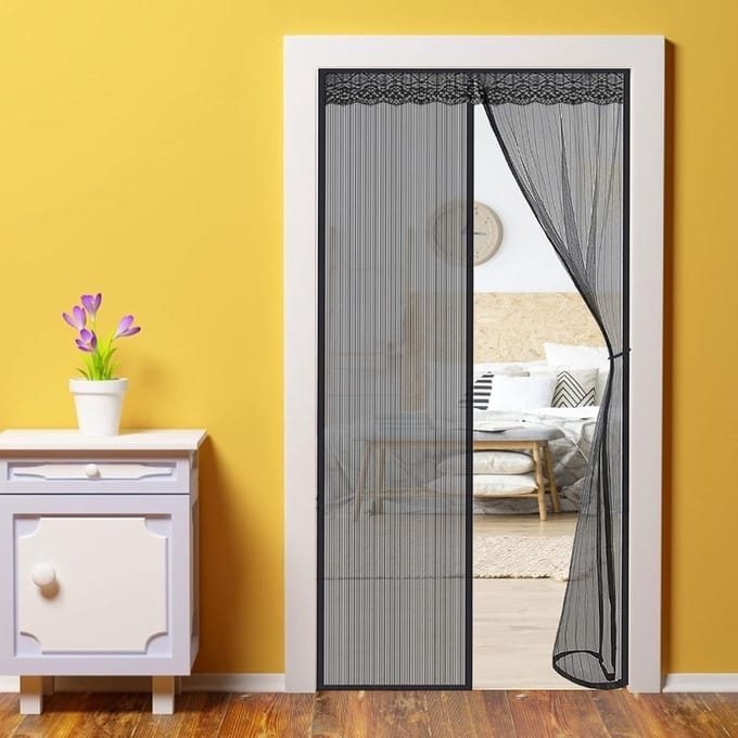 Magnetisch Hor voor Deur 90x230 cm - Automatisch Sluitend Zelfklevend Gaas