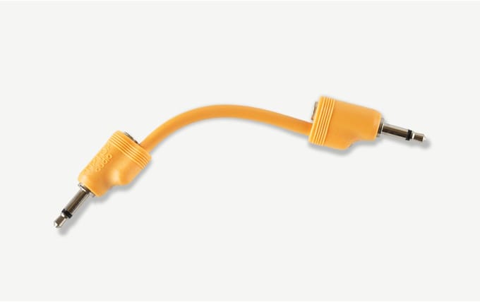 Tiptop Audio Stackcable Orange 12cm - Patchkabel