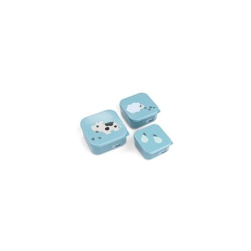 Done By Deer Tiny Farm Snack Box - 3 Stuks - Blue