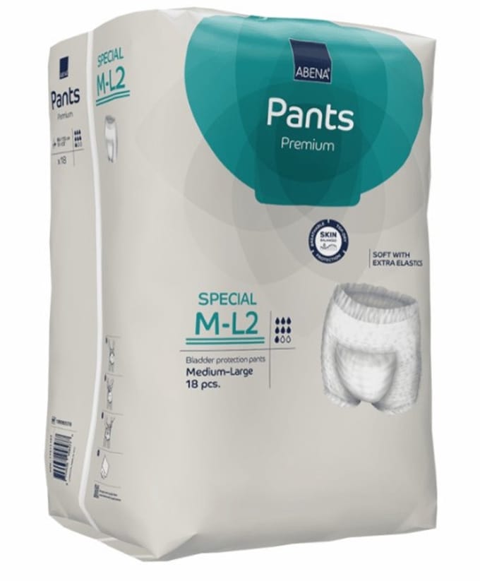 Abena Pants M-L2 Premium - 18 stuks Absorberend Broekje