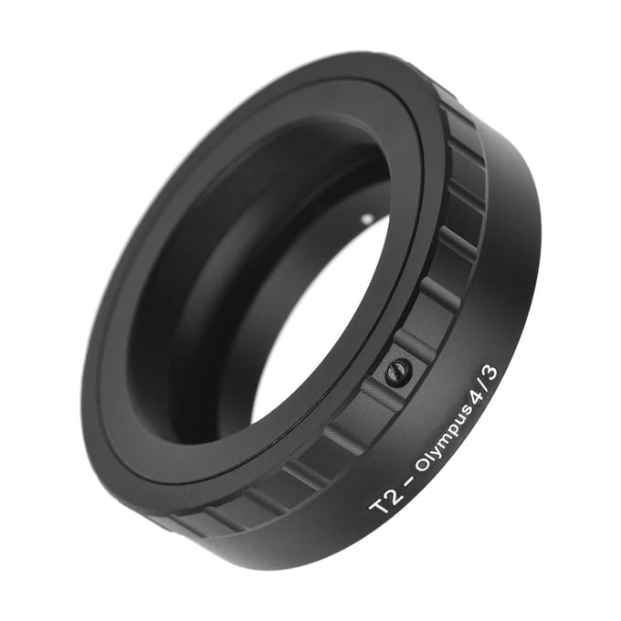 Metalen Lens Mount Adapter Ring T/T2 Mount Lens Adapter Vervanging voor Olympus zwart