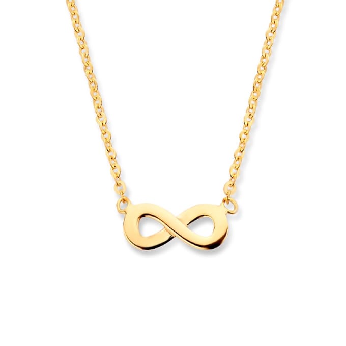 14K geelgoud collier infinity 41,5 - 44,5 cm 4020957