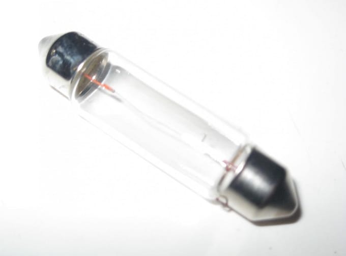 Gloeilamp Auto - Interieurverlichting Lamp - Voertuig Verlichting - 12 Volt 10 Watt - Lichtgewicht