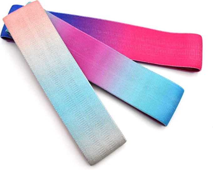 DW4Trading Elastische Weerstandsbanden - Bootybands - Resistance Bands - Set van 3 - Kleurrijk