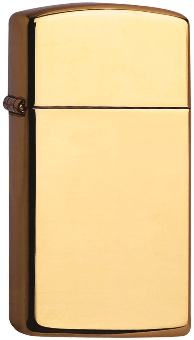 Aansteker Zippo Slim High Polish Brass